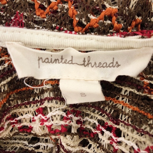 Painted threads | Knitted multicolor top | Size M - Picture 5 of 5